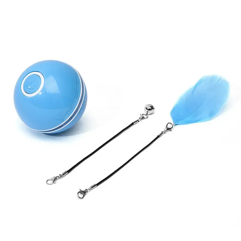 Jucarie Smart Ball Reincarcabila, cu accesoriu, Jucarie interactiva Pisici